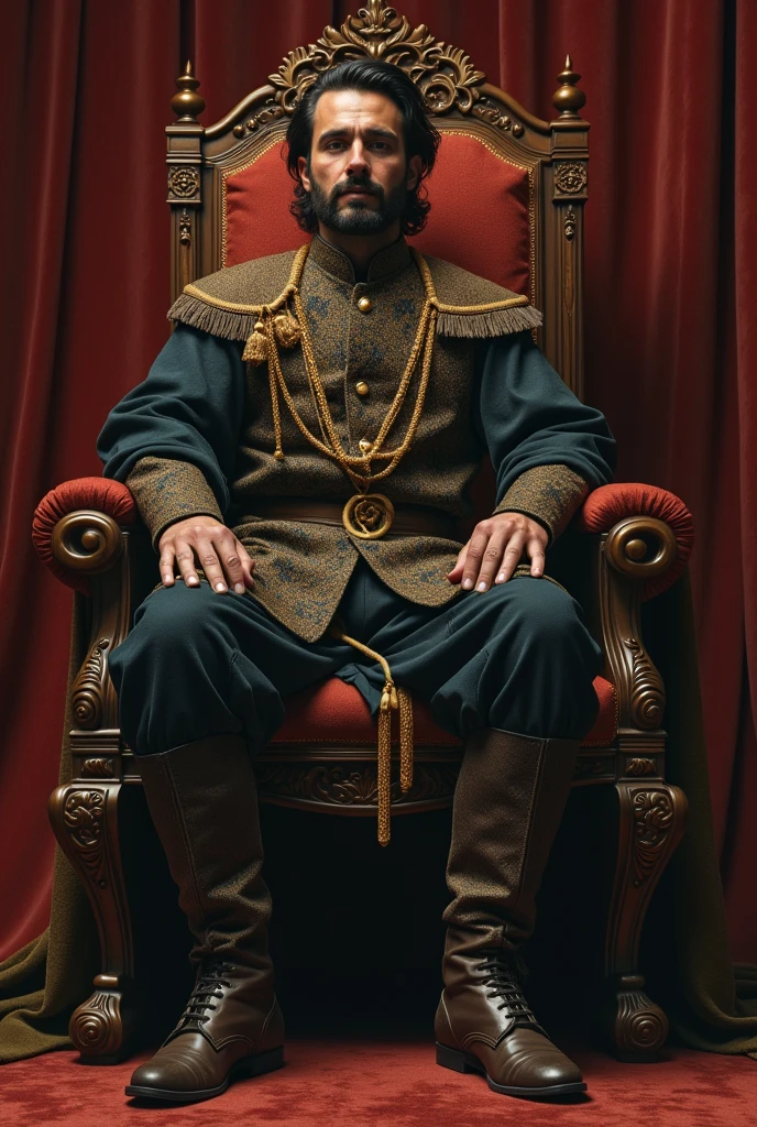 Let him be a man, but his face should never be seen, he should sit on the royal chair and write Emir on the back.