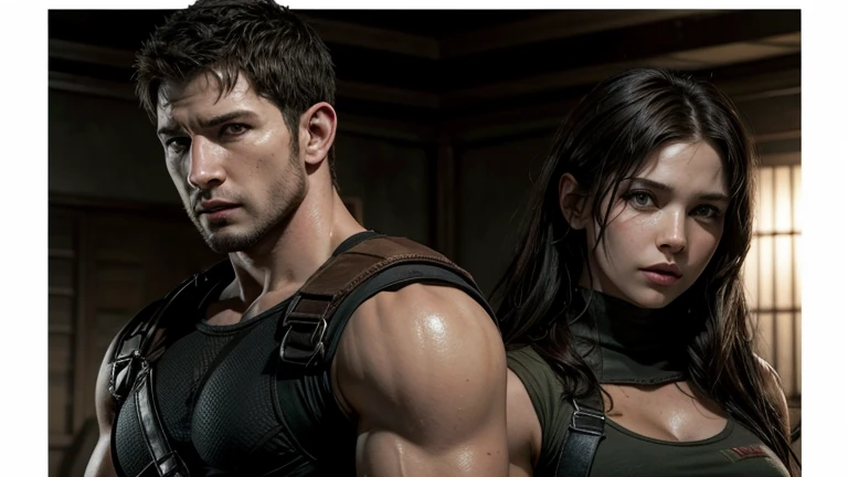Chris Redfield e Sheva Alomar resident evil