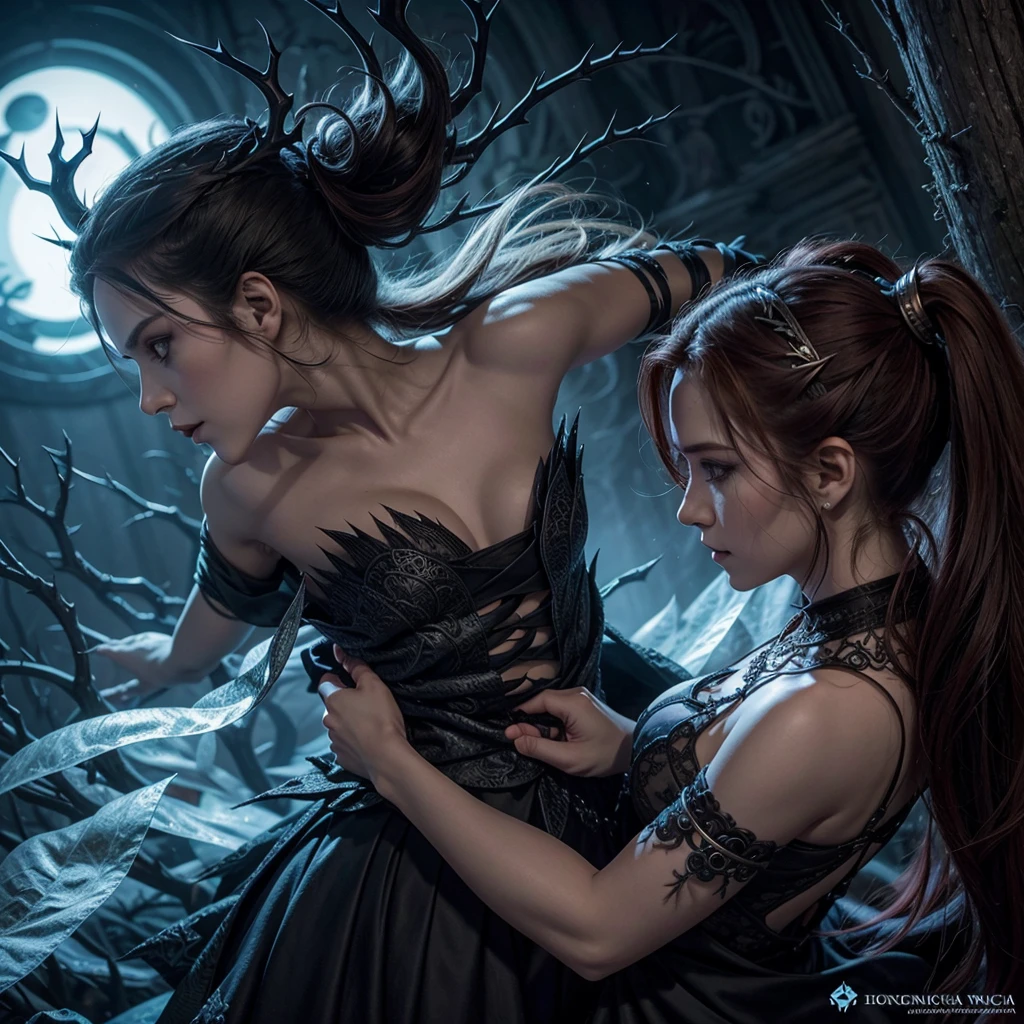 Uma capa de perfil, escrito "Dance of Ice thorns", com a tematica de house of the dragon