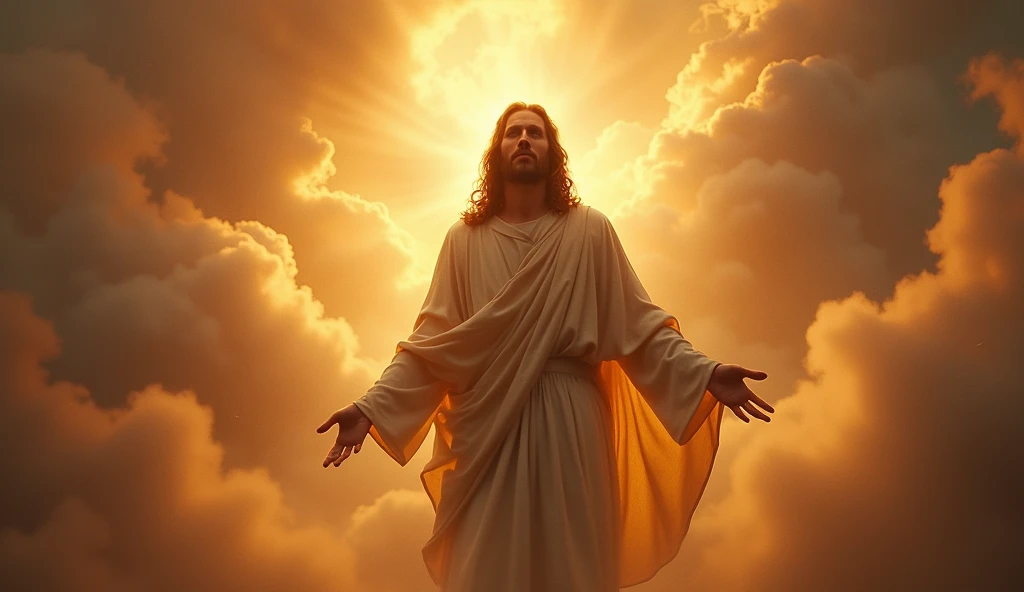 photograph of Jesus
with the tears of people in heaven being wiped away