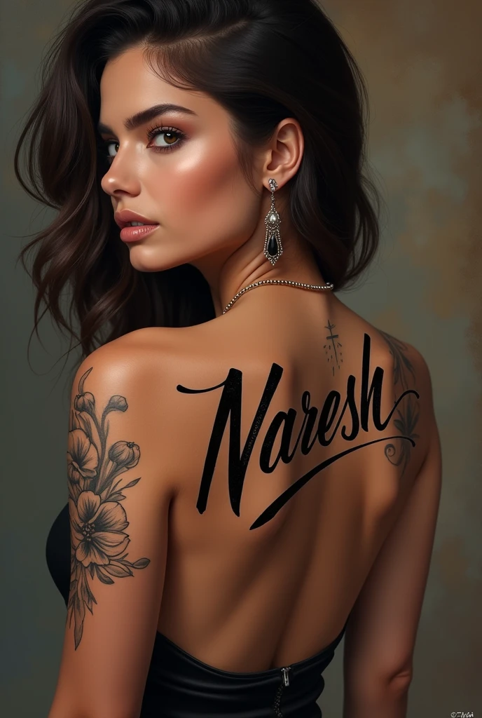 Naresh NAME tattoo for hot girl 
