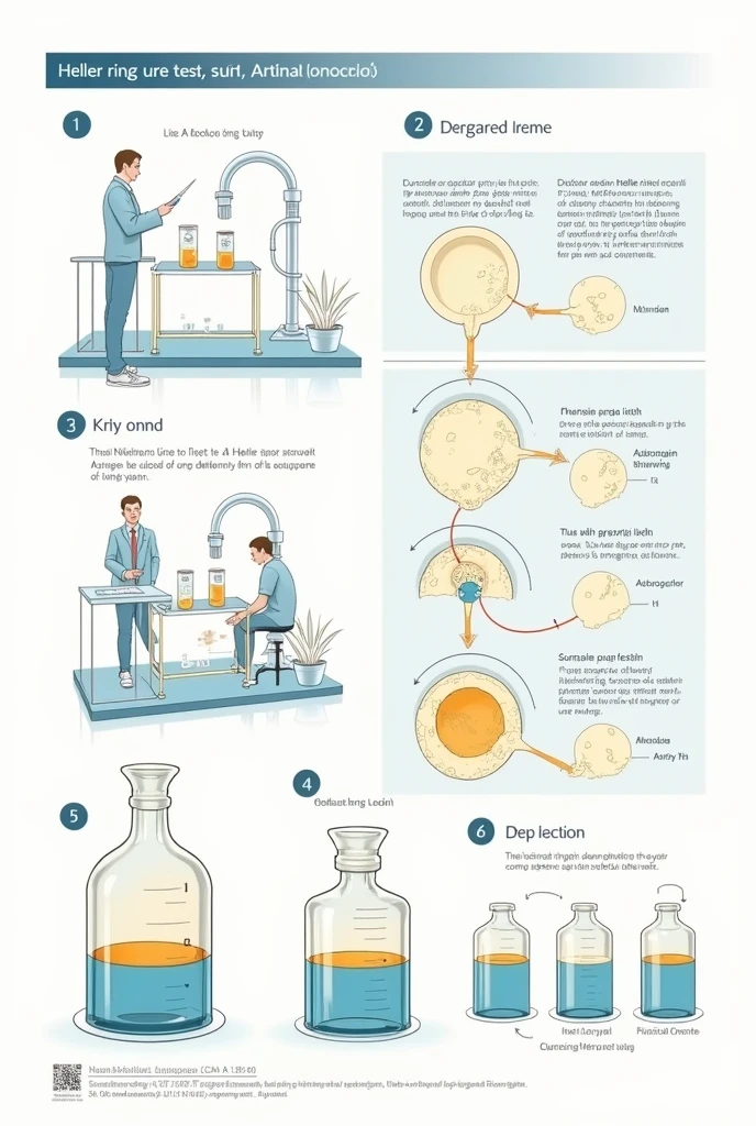 Heller ring urine test procedure drawings only
