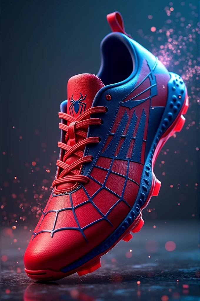 A futsal shoe from the Pro 5 brand, Spider-Man theme