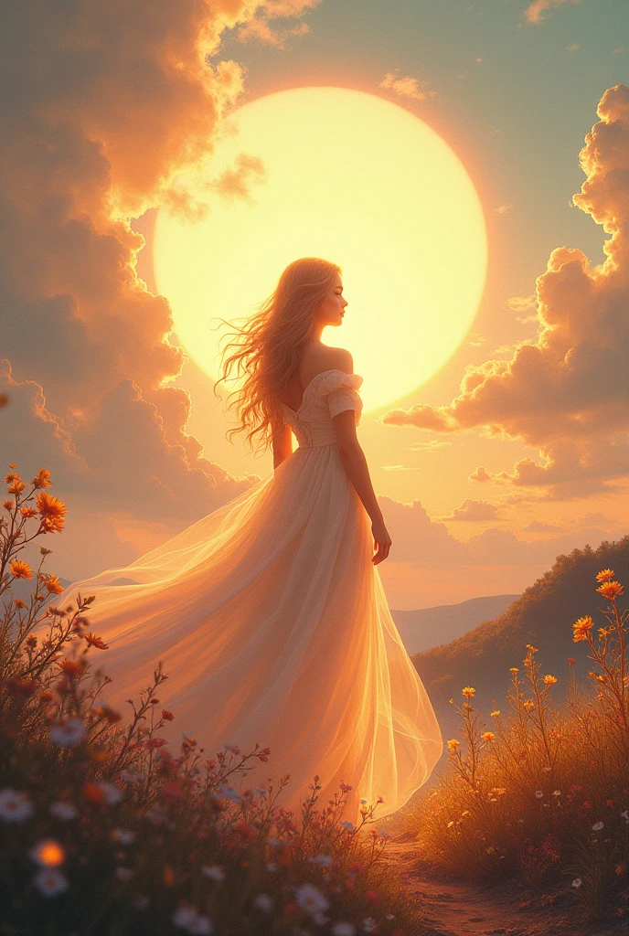 Soft pastels for a gentle, inviting feel or bold contrasting colors for a more dynamic look.
Make it magical and high mantaince something sunsety vibe but not exactly sunset its for book cover