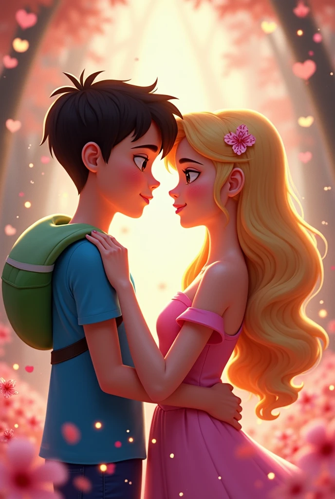 Princess Bubblegum and Finn kiss