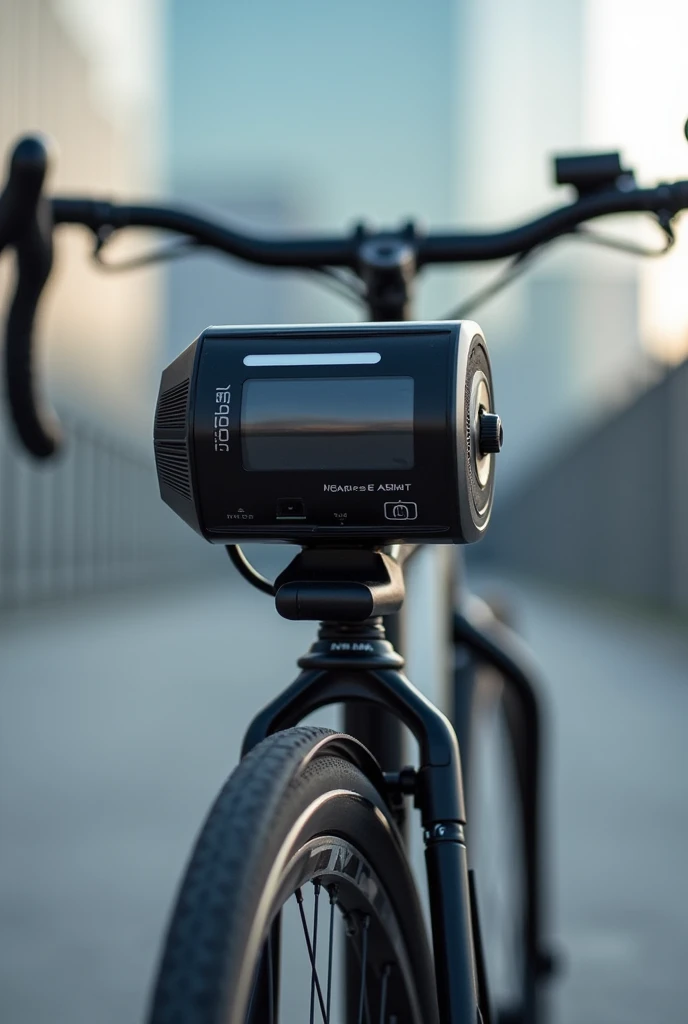 Flash mounted on a bicycle