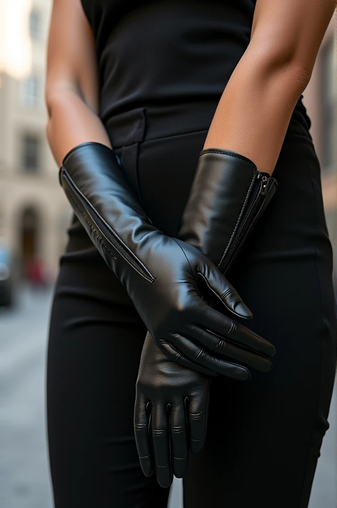 leather gloves women