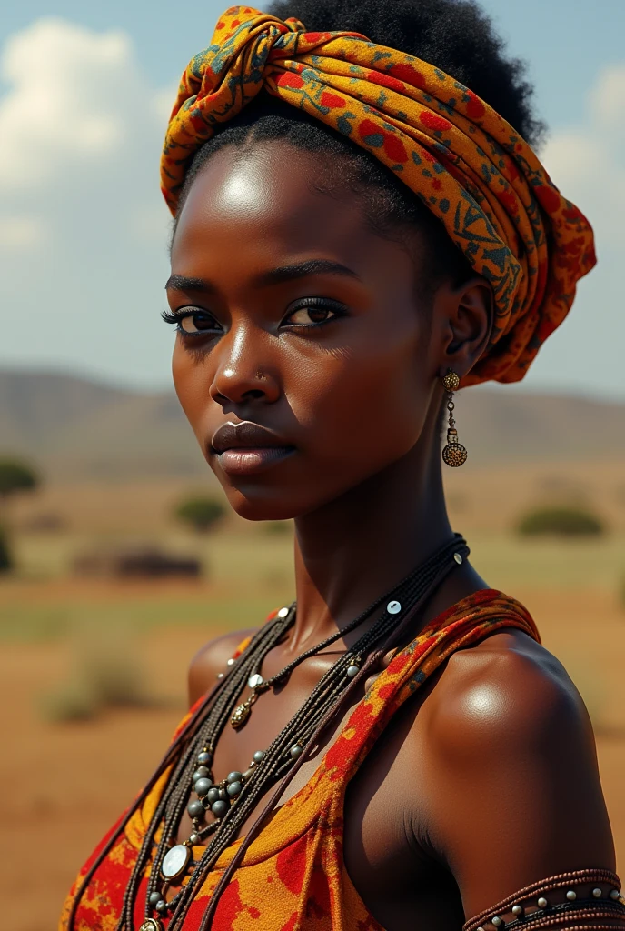 African woman speaks