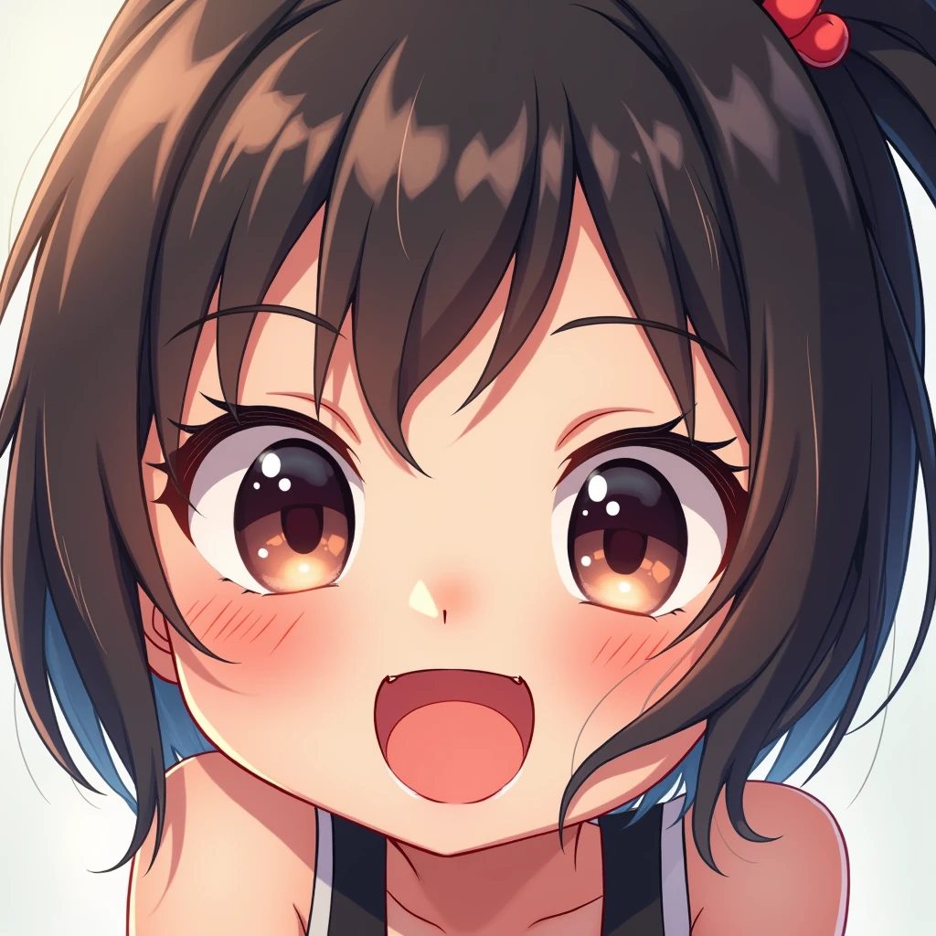 chibi Meme, close up of cute girl, cartoon art style, funny expression, dynamic movement, (best quality, masterpiece, photorealistic), very aesthetic, perfect composition, intricate details, ultra-detailed, vivid colors