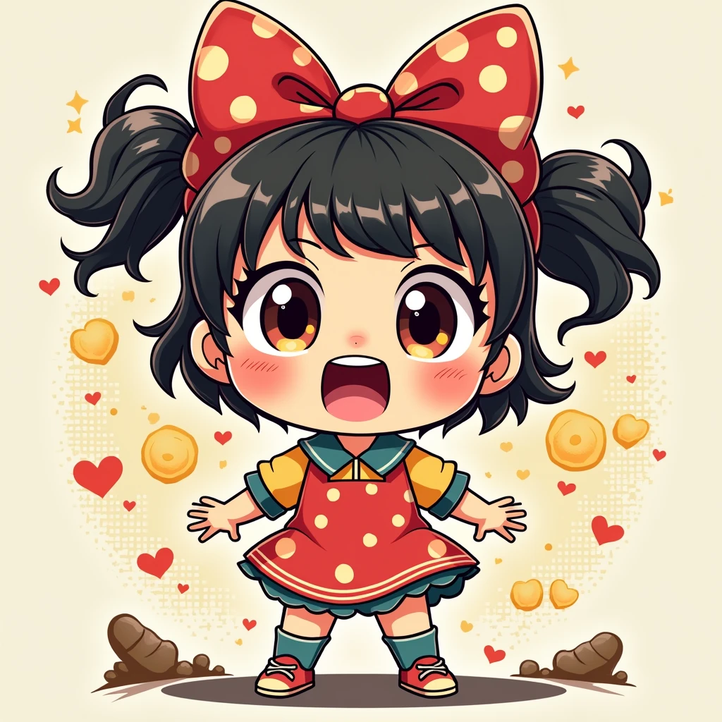 chibi Meme, close up of cute girl, comics art style, funny expression, dynamic movement, (best quality, masterpiece, photorealistic), very aesthetic, perfect composition, intricate details, ultra-detailed, vivid colors