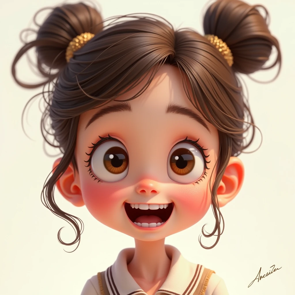chibi Meme, close up of cute girl, Disney Style, funny expression, dynamic movement, (best quality, masterpiece, photorealistic), very aesthetic, perfect composition, intricate details, ultra-detailed, vivid colors