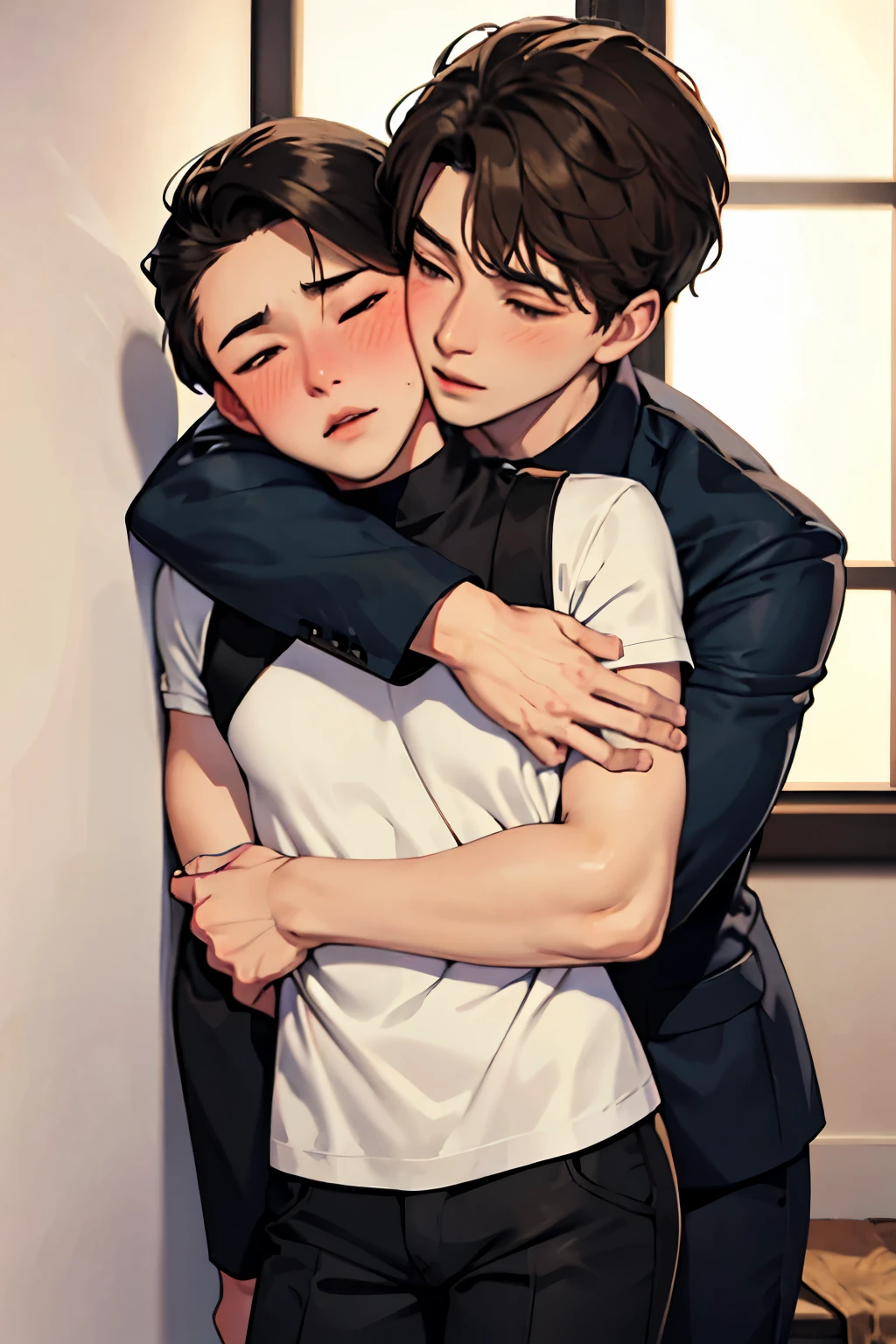 hug　bl　Men　Gay　blush