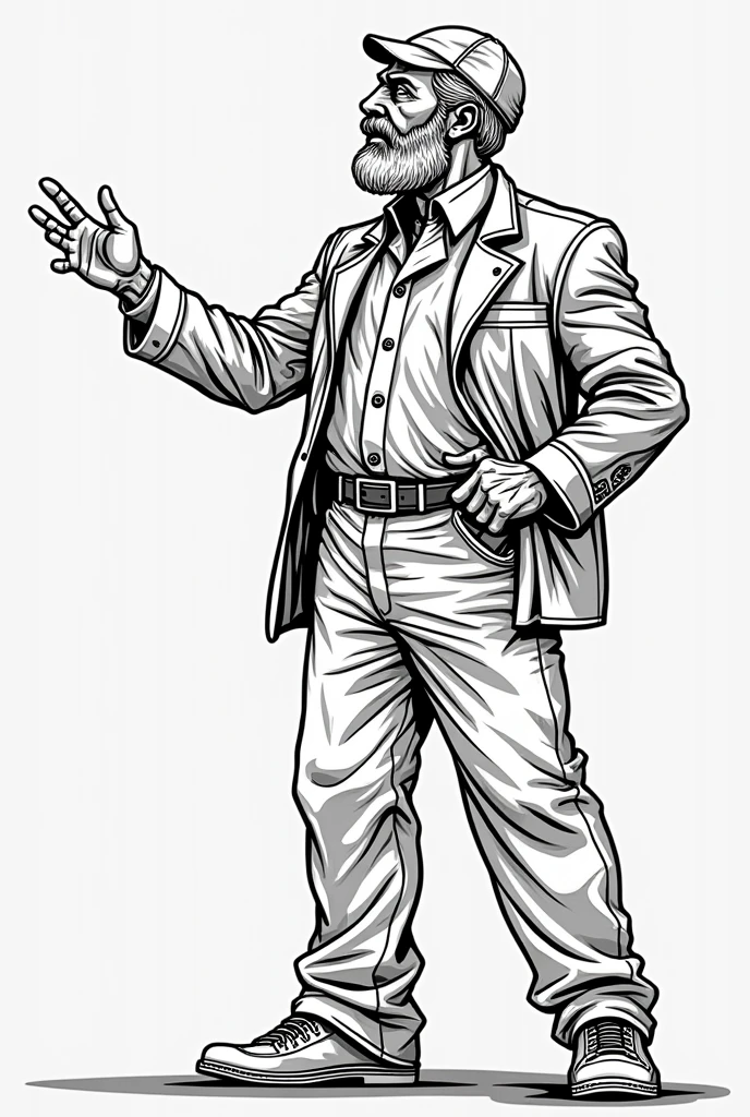 Corporate slave Coloring book style