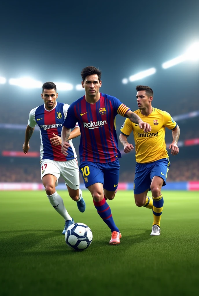 Make neymar,Messi and cr7