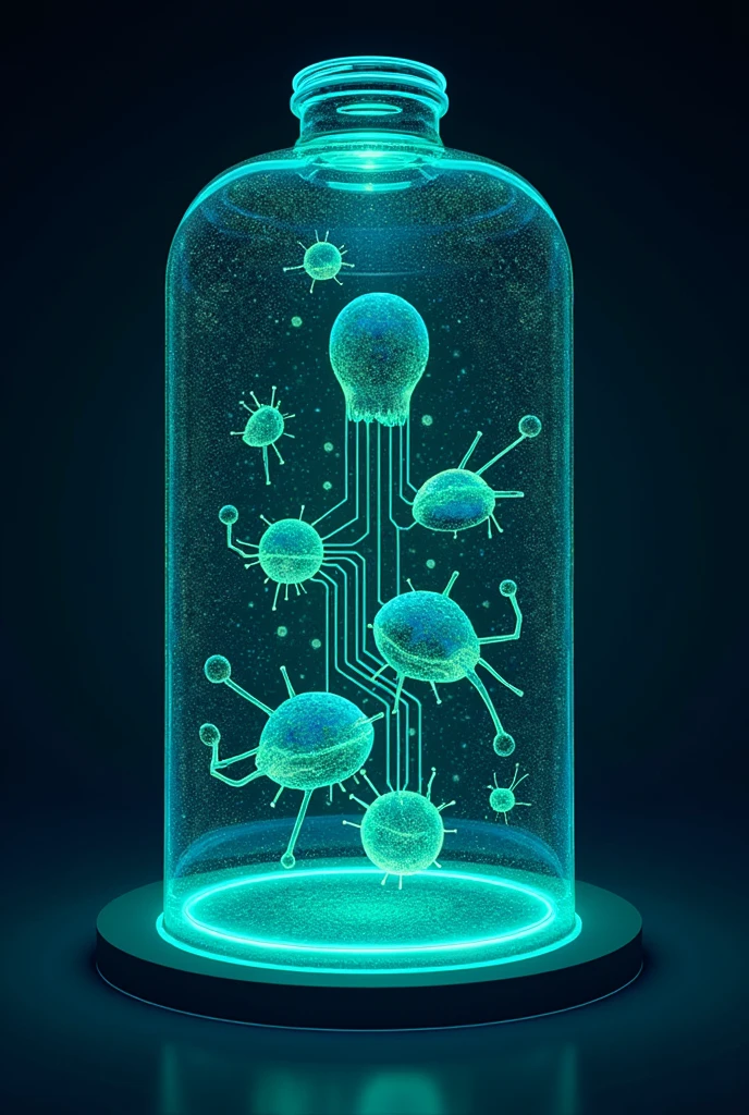 Flyer for an international meeting of research incubators, which will last 2 days in person and uses dark blue and neon green