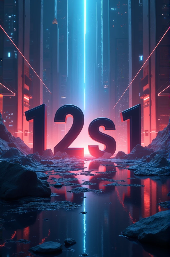 Write "12S1" with a cool background 