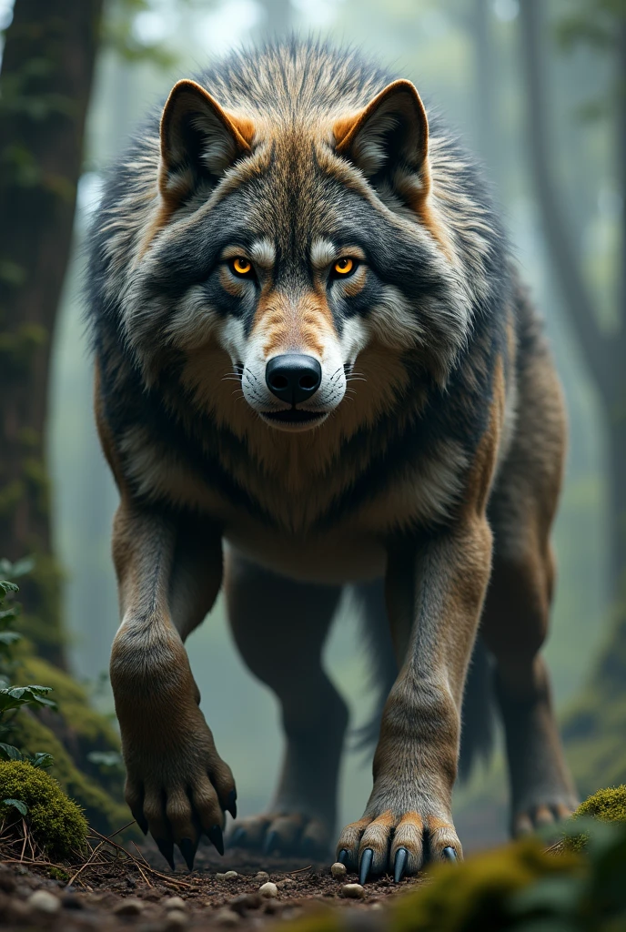 Create a fat wolf