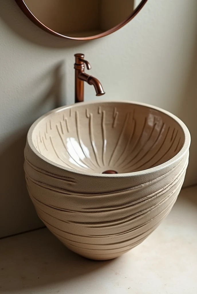 Snail type sink