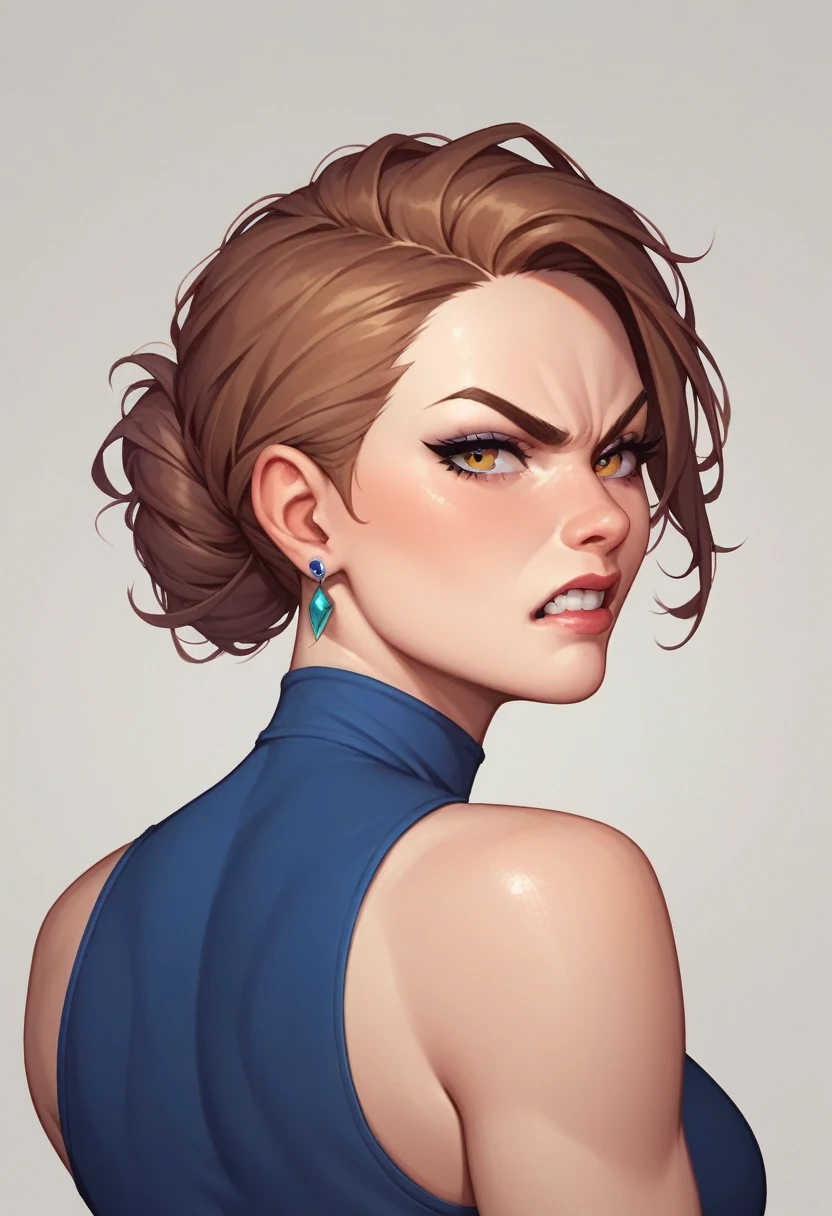 woman angry face