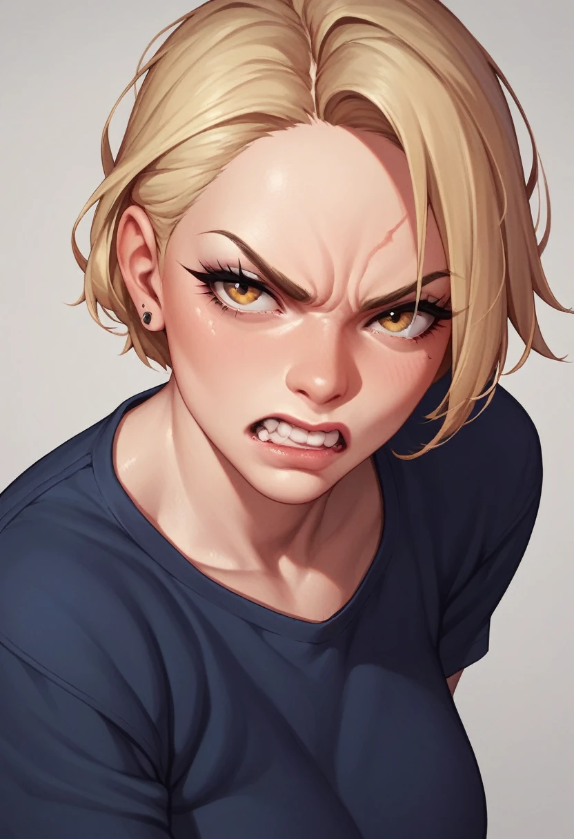 woman angry face