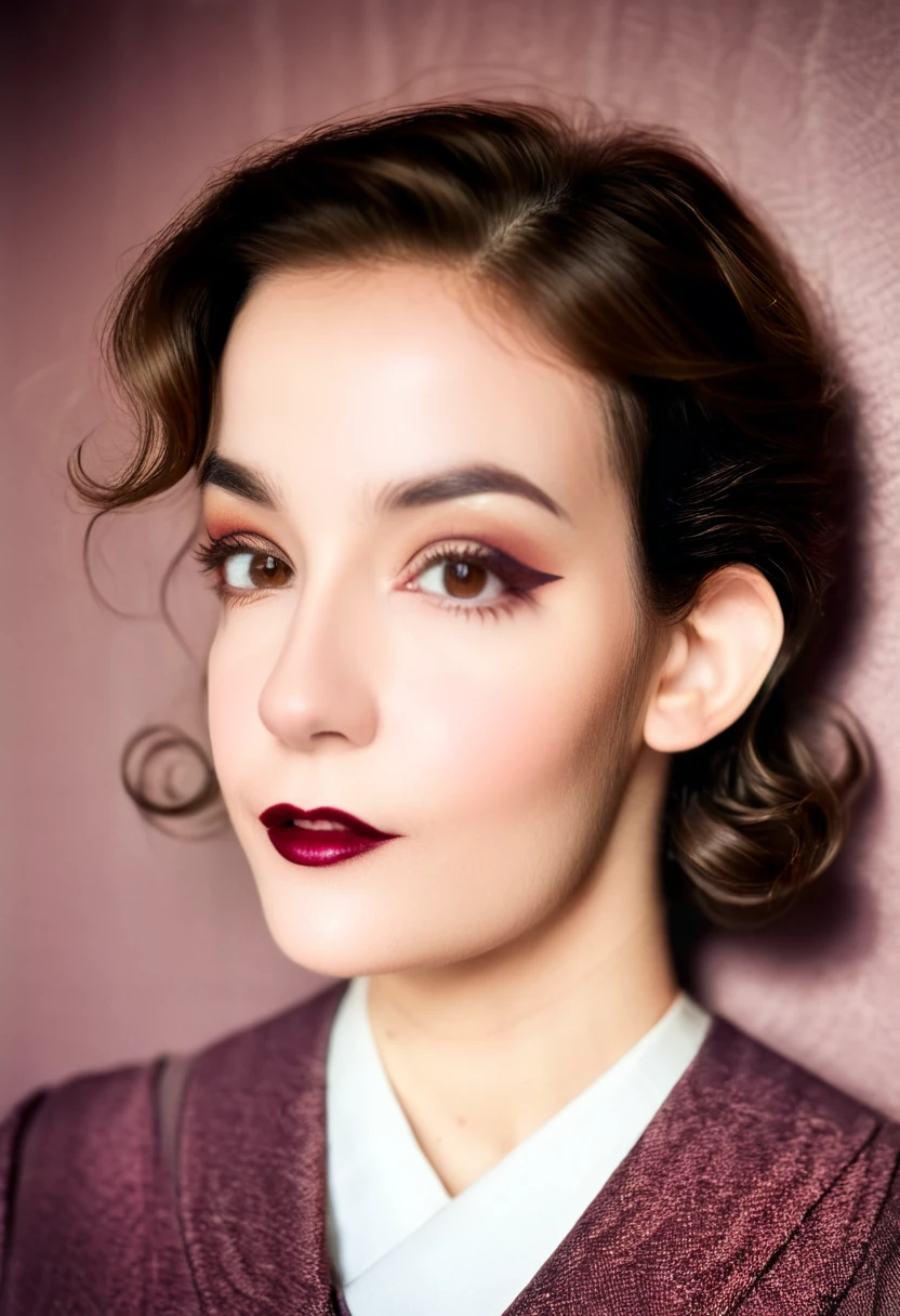 Classicism Art, Early twenties, scant clothes, rpg, gothic, medieval, vibrant, perky, dangerous, creepy, cinematic,psztzz, inspired by Roman and Greek culture, clarity, harmonious, classicism art, ilm stock photograph, 4 kodak portra 400, camera f1.6 lens, rich colors, hyper realistic, lifelike texture, dramatic lighting, cinestill 800, eye contact, faint smile with lips slightly parsed, 1920s style, , soft makeup, Dark Hazel eyes, Eye contact, young woman