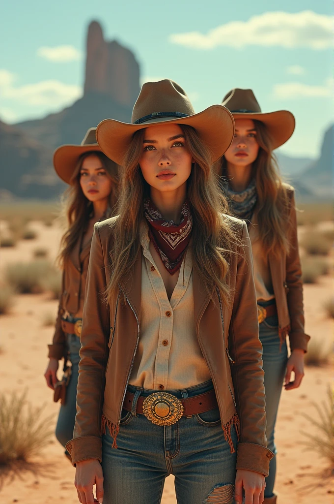 I'm taking photos for a new concept album. Creating concept photos of a girl group in the desert, the girls transformed into cowboys