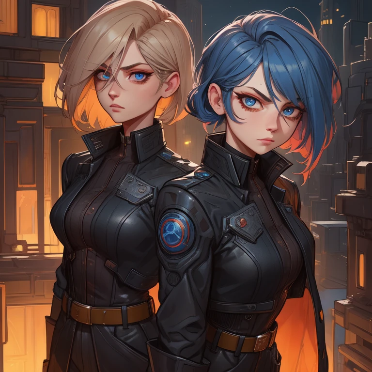 Livewire, leslie,bangs,two-tone hair,undercut,blue eyes,
gloves,shirt,black jacket,belt,
standing,upper body,serious,
metropolis,morning,
(insanely detailed, beautiful detailed face,beautiful detailed eyes, masterpiece, best quality),