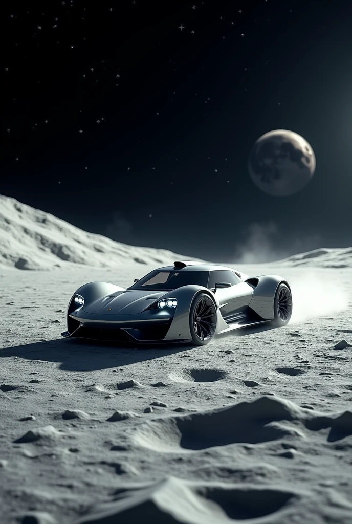 Porsche on moon