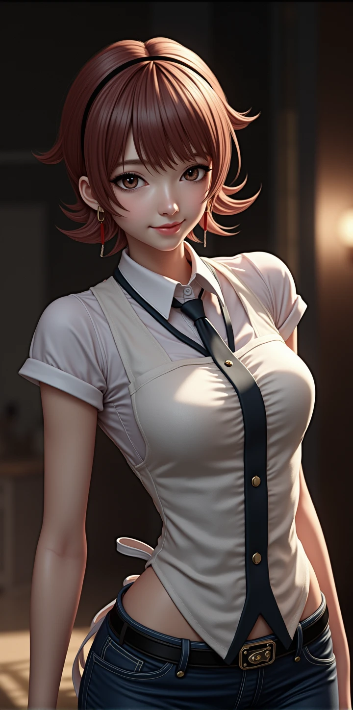 a little 1girl wearing an apron, beautiful detailed eyes, beautiful detailed lips, extremely detailed face and eyes, longeyelashes, beautiful, cute, kawaii, sweet, adorable, photorealistic, 8k, highly detailed, intricate details, cinematic lighting, warm color palette, natural skin tones, soft lighting, glowing skin, delicate features, elegant pose, serene expression