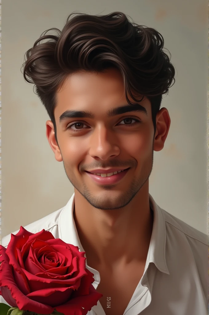 Mohit with red rose text edit