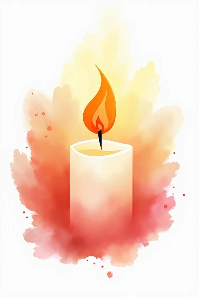 Logo for a watercolor scented candle business 