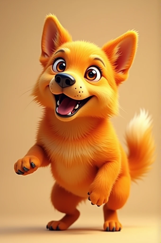 An orange dog
