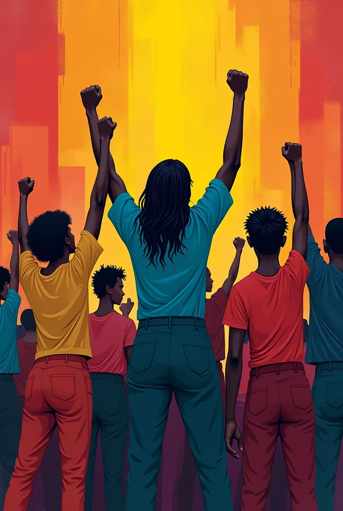 Make images about anti-racism including color equality