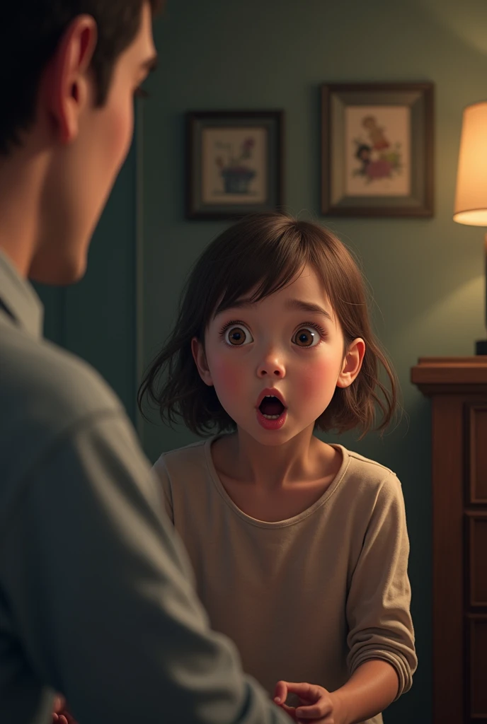 Girl gets shocked after seeing a man with her father