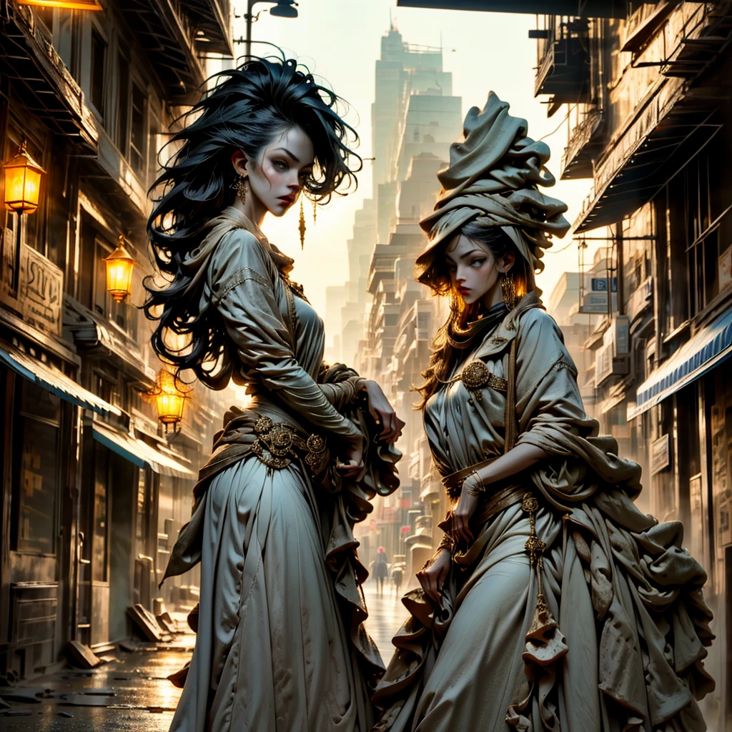 Portrait photo of a beautiful woman ,perfect eye+Best quality+a high resolution+ultra detailed))), Boa Hancock, snake_Scull, long black hair, keen eyes, Noble, Фон Scullа, sexual, Sharp Focus, photo by Greg Rutkowski, soft lighting, bright colors, masterpiece, ((streets)), detailed face