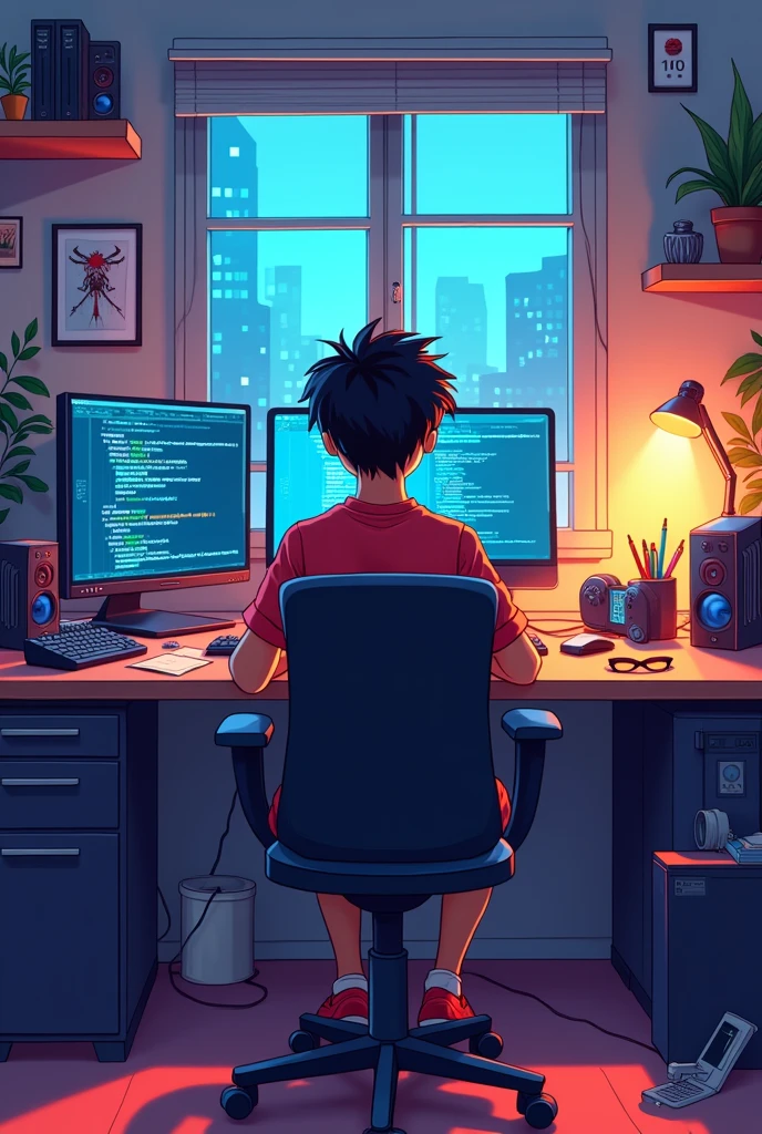 YouTube 1920x1080 thumbnail that shows "Gamer become game developer"