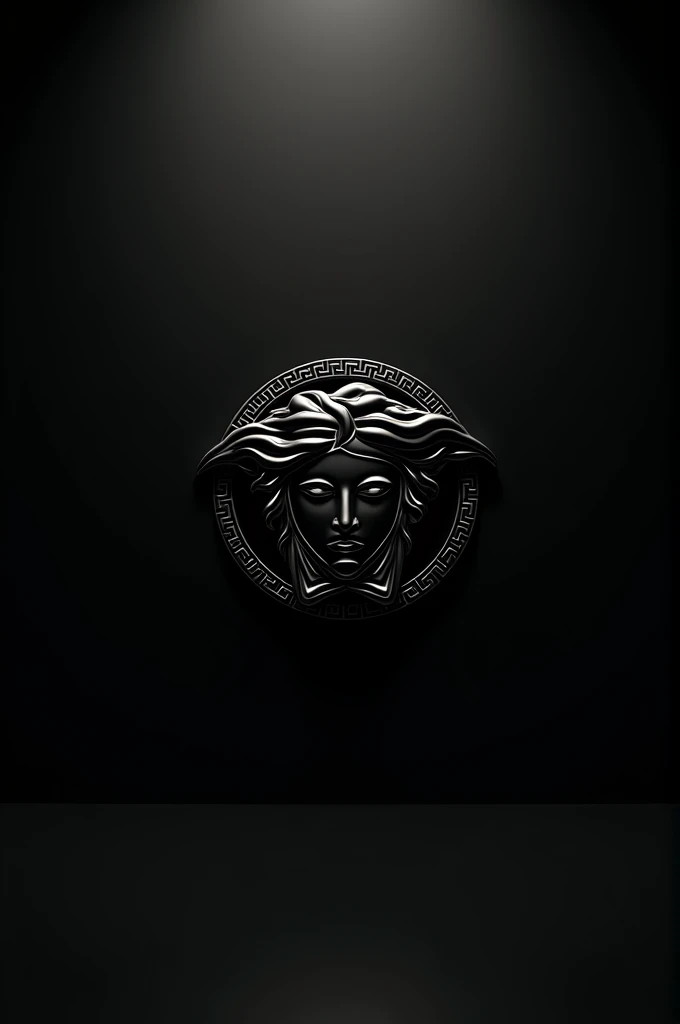 Versace logo in black colour