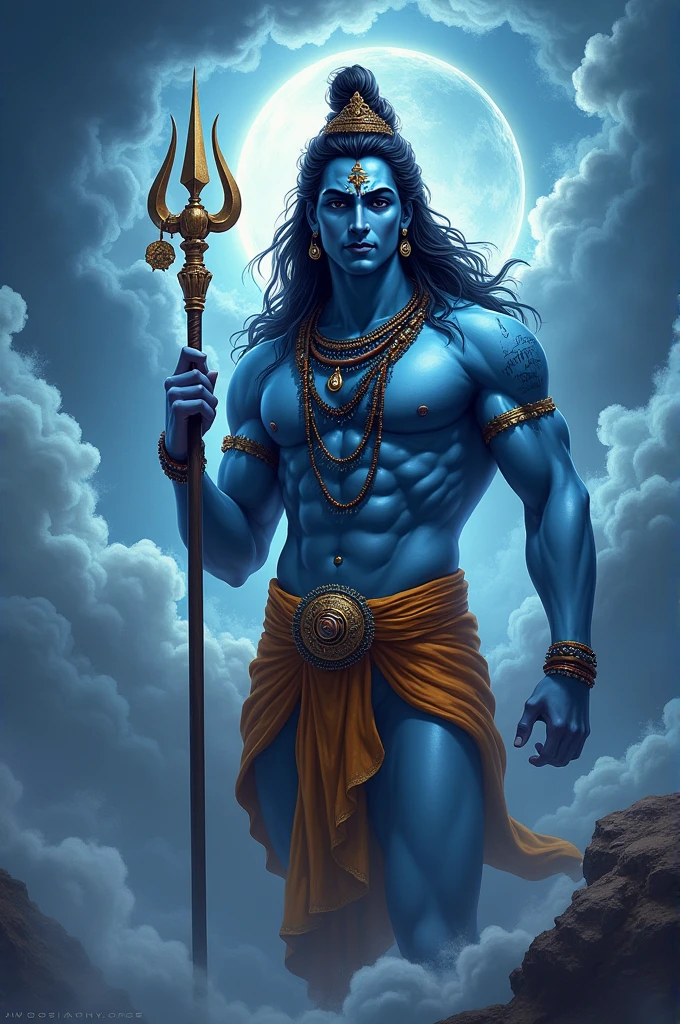 Create mahadev pic for phone wallpaper
