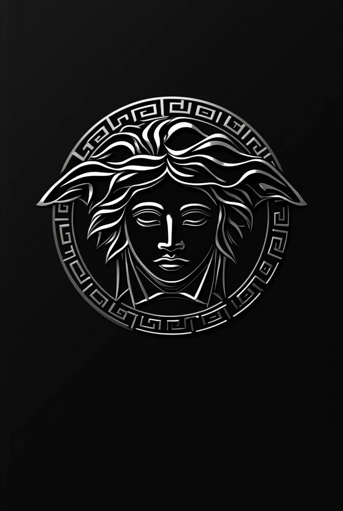 Versace logo in black colour  for an t shirt 