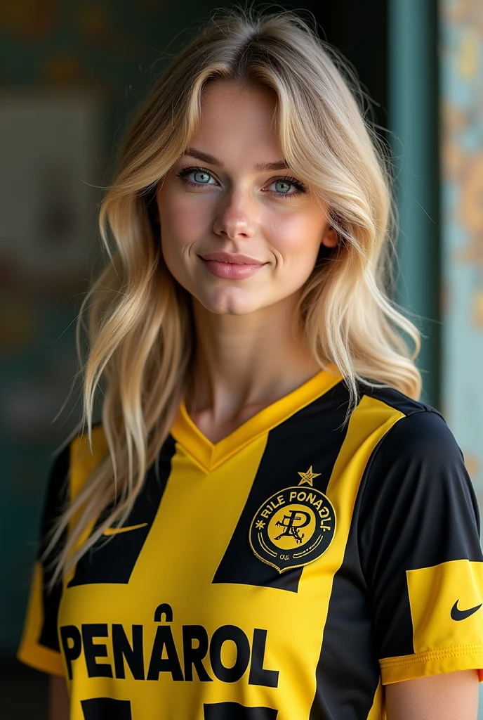 Taylor Swift with the Peñarol shirt