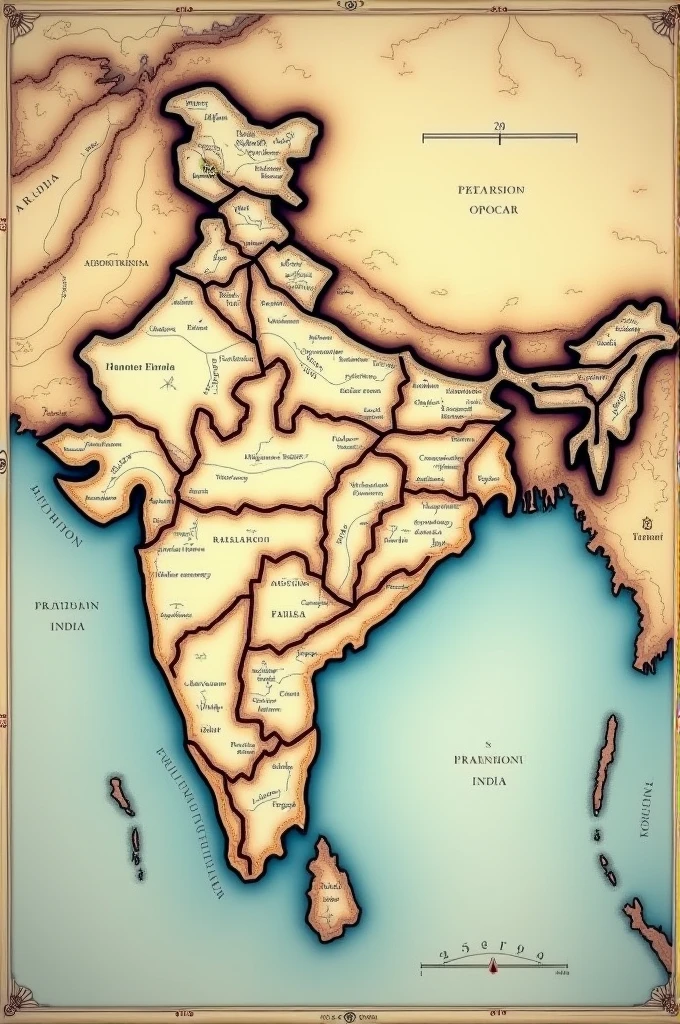 British India Map Animated