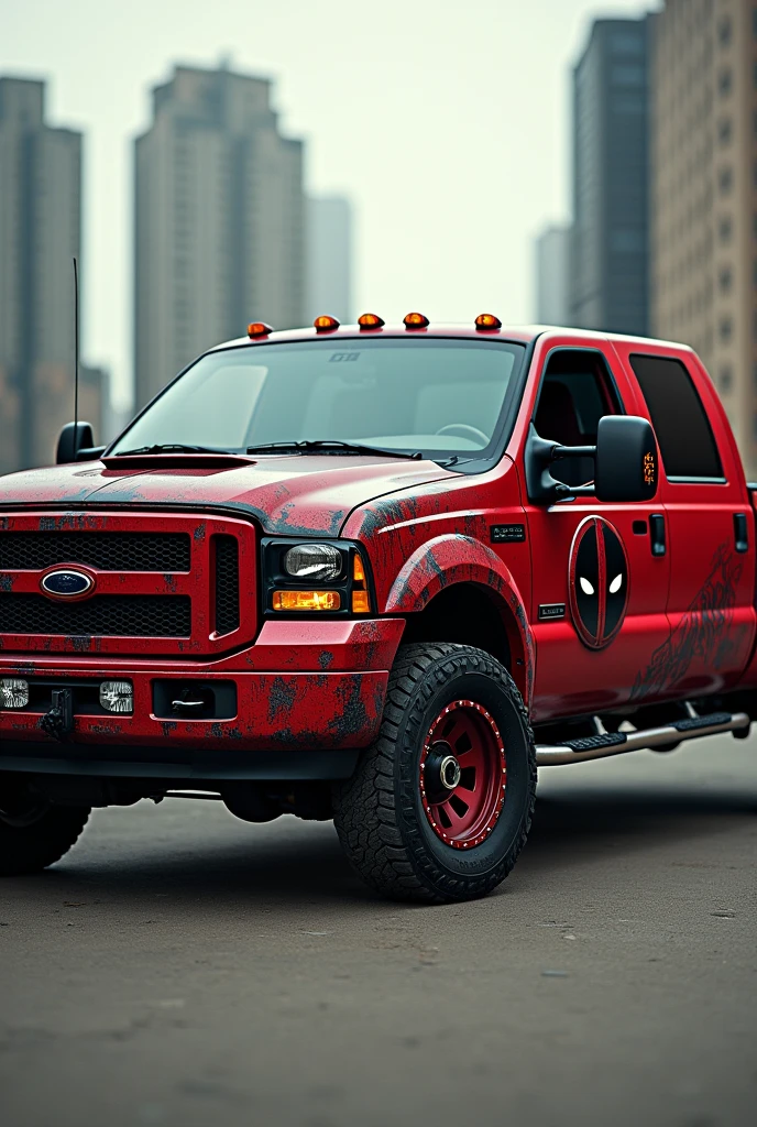 Deadpool theme truck