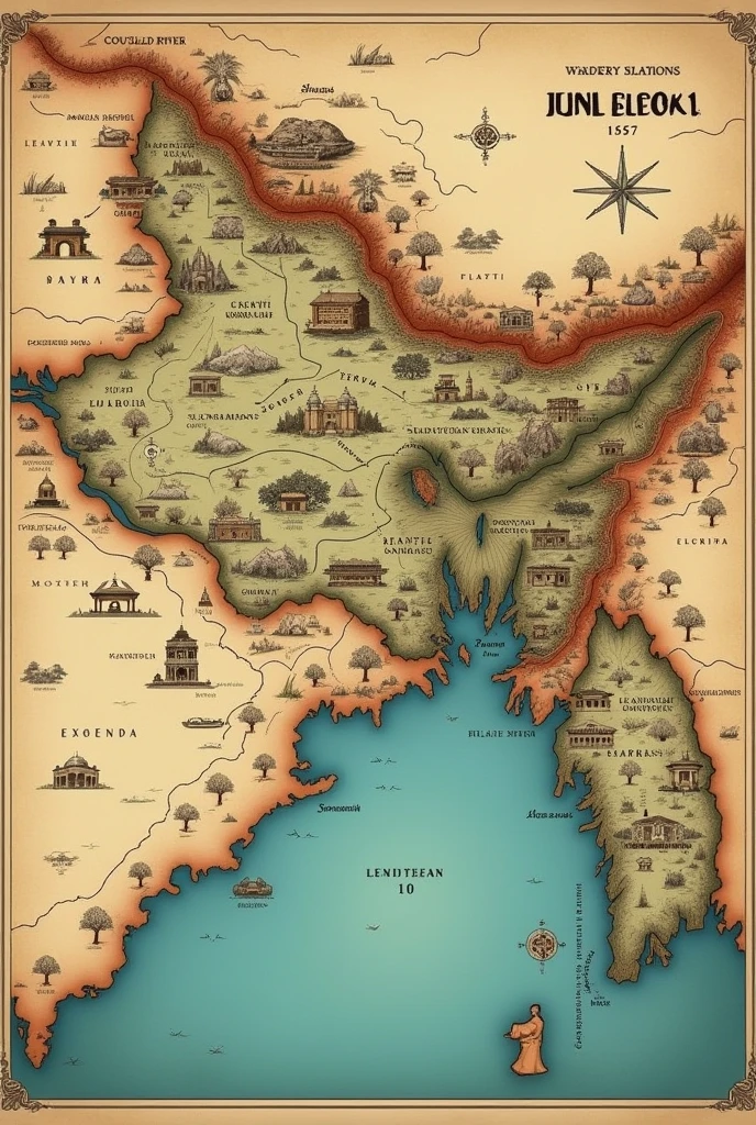 Animated Map Of Bengal 1757