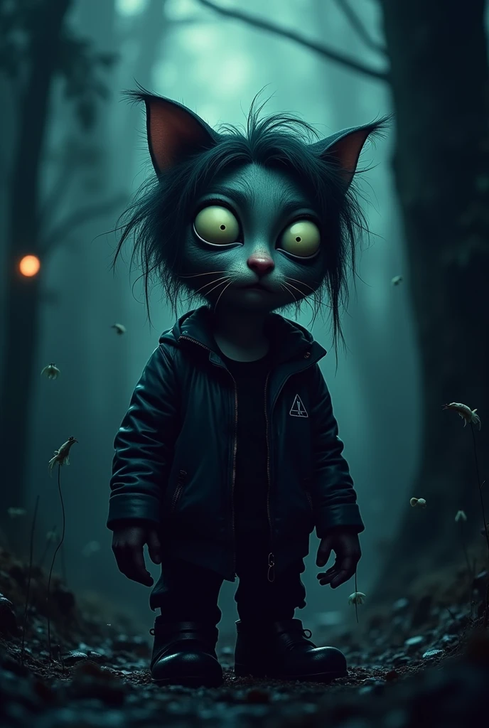 Generate a profile photo for meme page which looks little funny, for Instagram which uploads every type of meme based on dark theme with a logo