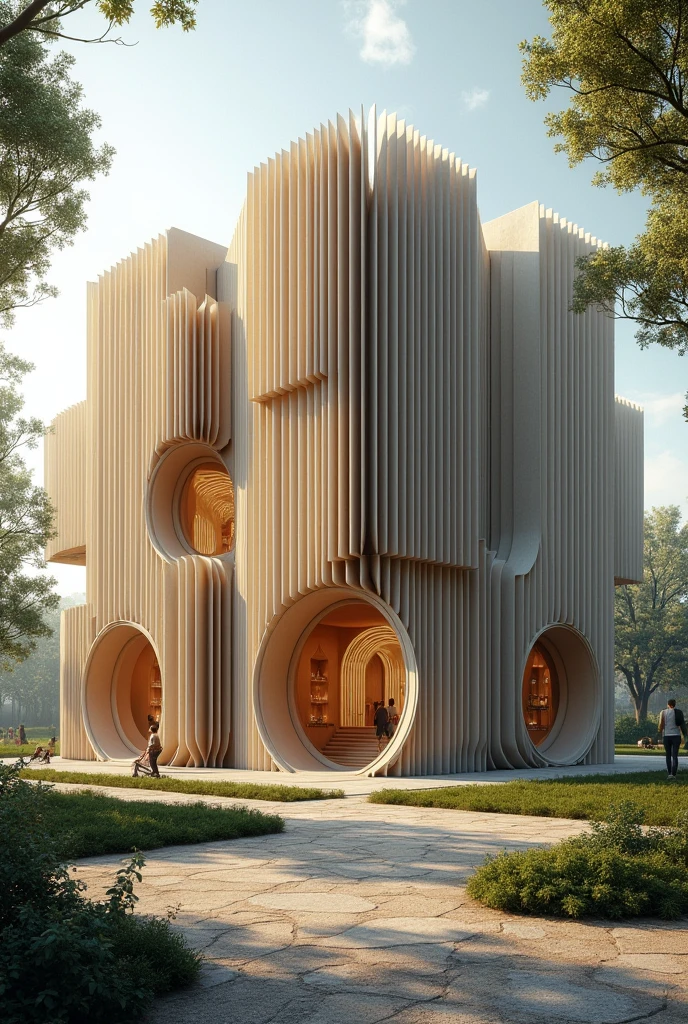 Building inspired of a book form