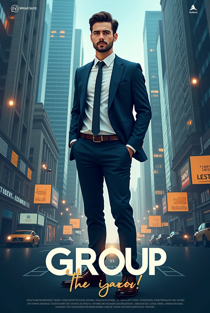 Make a profile poster for commerce art WhatsApp group 