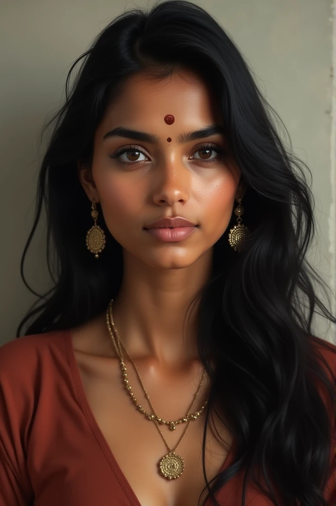 A tall and beautiful Hindu Indian girl