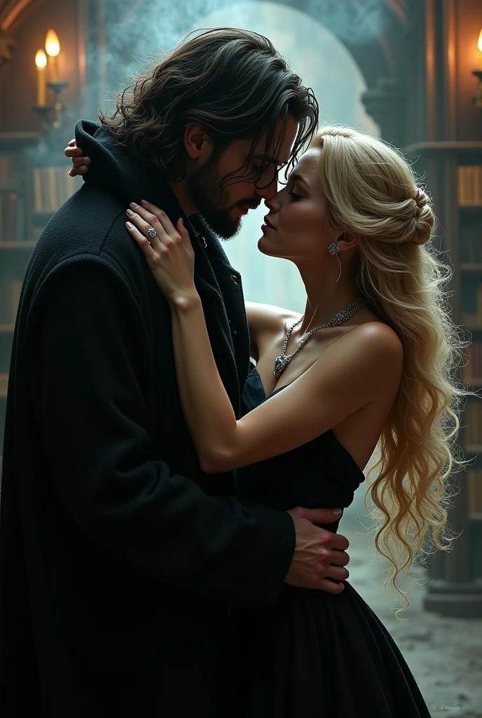 Russian blonde kisses Sirius Black from Harry Potter