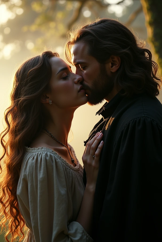 Russian girl with grain-colored hair kisses Sirius Black from Harry Potter in Order of the Phoenix after he escapes from Azkaban