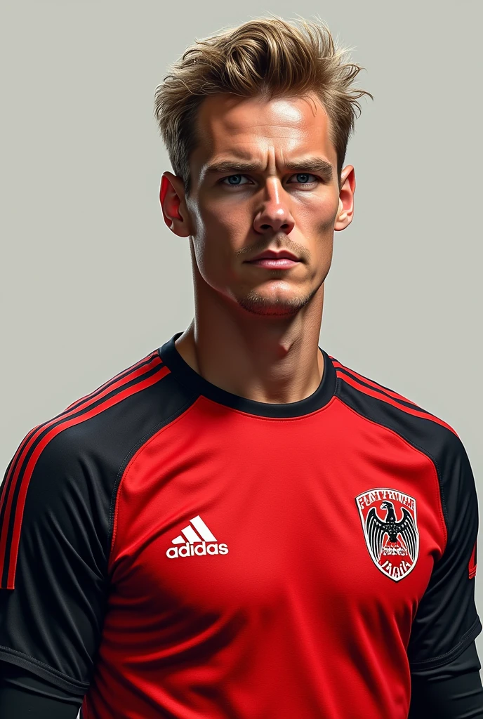 Manuel Neuer wearing the Flamengo shirt